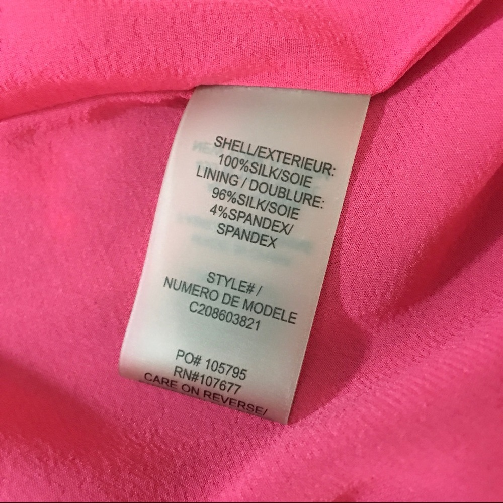 Alicia + Olivia Red‎ Watercolor Silk Mini Dress - Picture 9 of 16